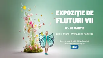 Iași: Expoziție de fluturi vii