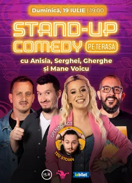 The Fool Terasa: Stand-up comedy cu Anisia, Serghei, Mane Voicu și Gherghe