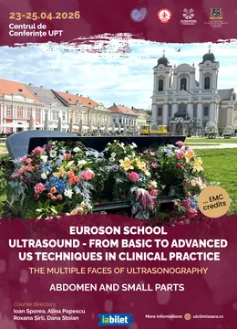 Timisoara: Euroson School - From basic to advanced ultrasound techniques in clinical practice