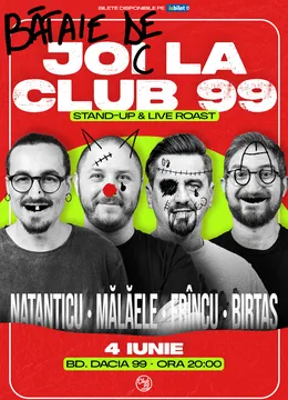 Bataie de joi cu  Natanticu, Mălăele, Frîncu & Birtaș la Club 99