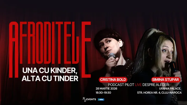 Cluj-Napoca: Afroditele - Podcast Pilot Live cu Simina Stupar  și Cristina Bold