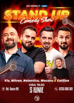 Stand-up Comedy cu Vio, Mitran, Natanticu, Mocanu - Tudor Costina la Club 99
