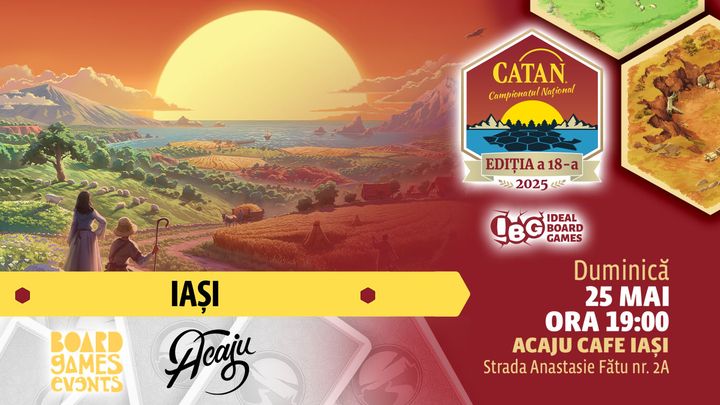 Iasi: Campionatul Național de Catan – Etapa Locală Iași 2025 – Ediția de Primăvară