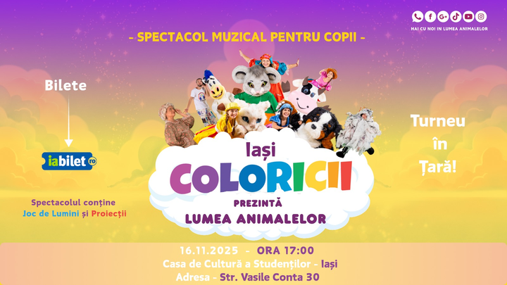 Iasi: Coloricii prezintă lumea animalelor