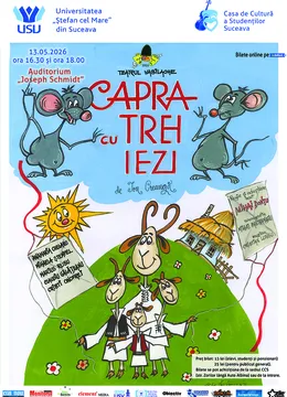 Suceava: Teatru pentru copii „Capra cu trei iezi” | ora 16:30