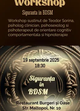 Workshop: Siguranța în BDSM