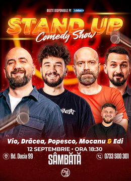 Stand-up Comedy cu Vio, Drăcea, Cristi Popesco, Mocanu - Edi Rădoiu la Club 99