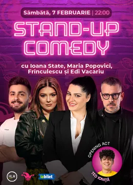 The Fool: Stand-up comedy cu Ioana State, Maria Popovici, Frînculescu și Edi Vacariu