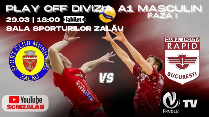 Zalău: Volei | SCM Zalău – CS Rapid București