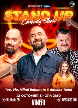 Stand-up Comedy cu Teo, Vio, Mihai Bobonete - Adelina Toma la Club 99 - Show 2