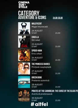 Cinema sub stele: Adventure & Icons Week