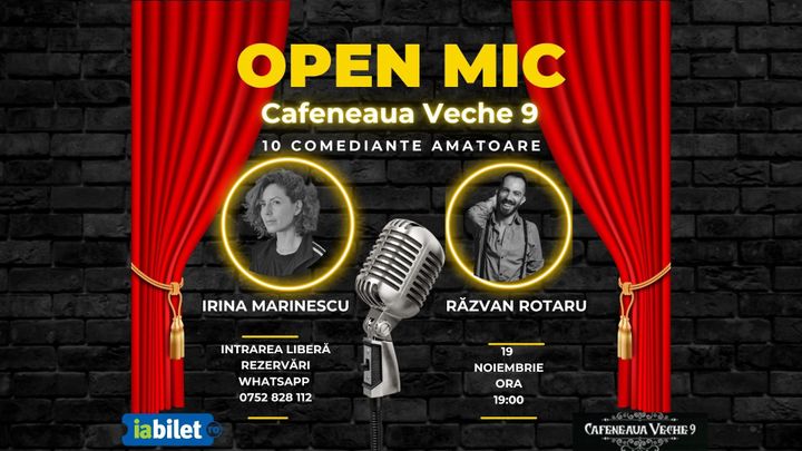 Open Mic Comediante: MCs: Irina & Răzvan