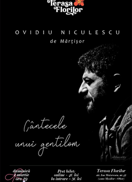Concert Ovidiu Niculescu (White Mahala) de Mărțișor: ”Cântecele unui gentilom”